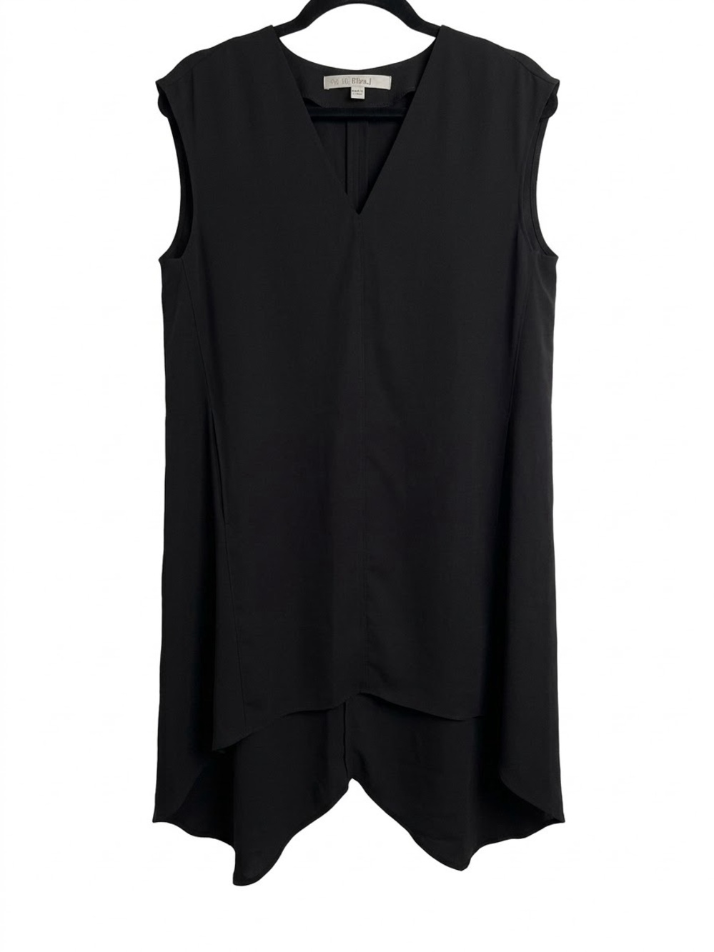 RACHEL Rachel Roy Asymmetrical Sleeveless Black Dress